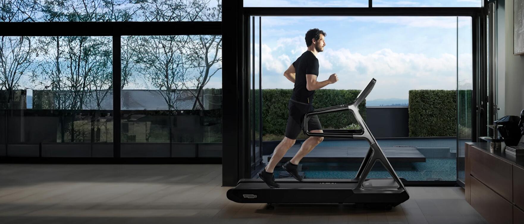 Luxury home gym interior